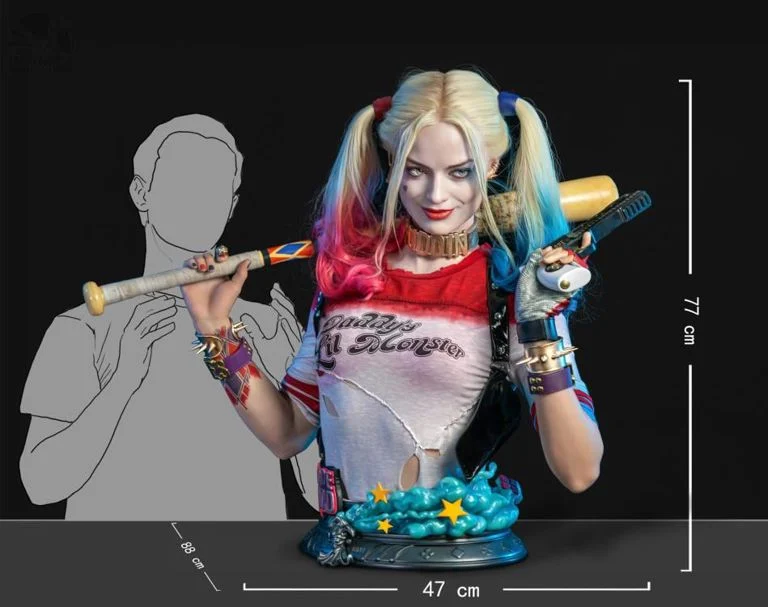Infinity Studio DC Series Suicide Squad Harley Quinn 1:1 Life Size Bust