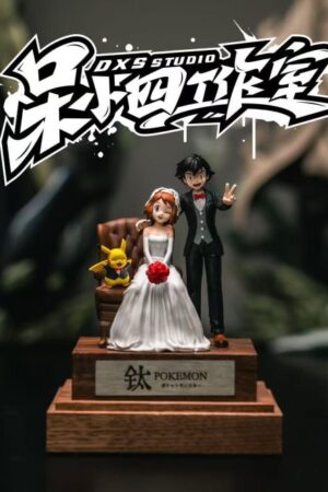 DXS Studio Pokémon Ash Ketchum & Serena & Pikachu Statue