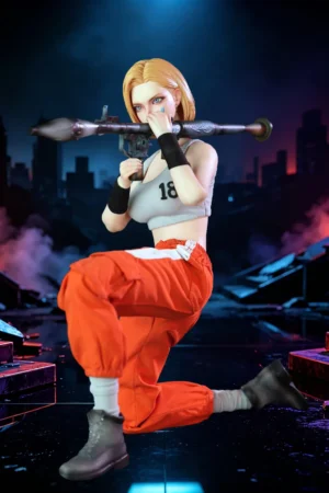 Dragon Ball Android 18 16 Platinum Silicone Action Figure HQ03 Collectible Doll -BoxQi Studio