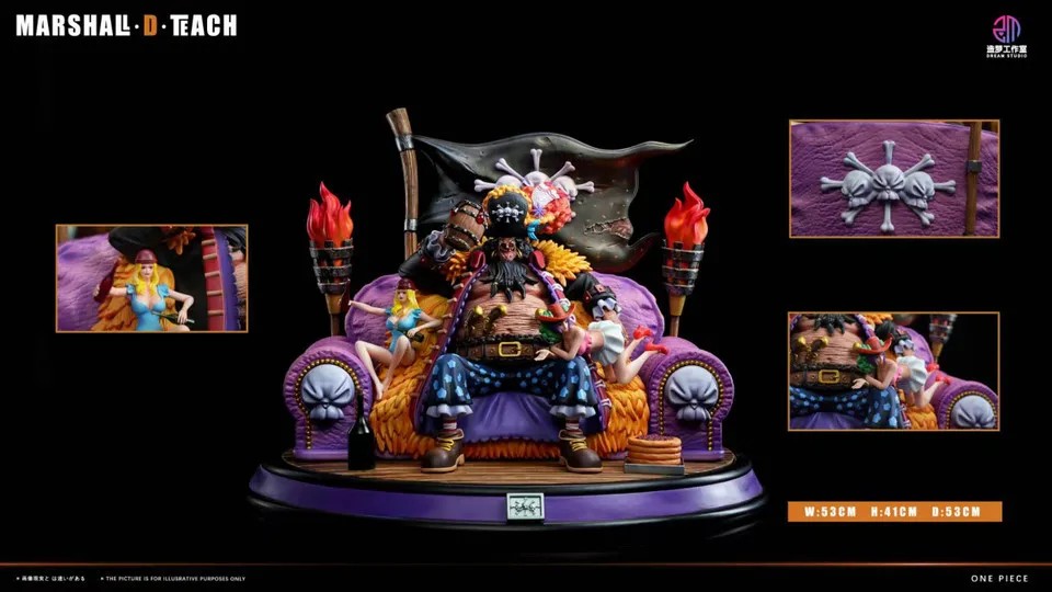Dream Studio One Piece Blackbeard Marshall D Teach Statue
