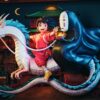 GEISHA Studio - Spirited Away Chihiro & Haku & No-Face 3D Framed Statue