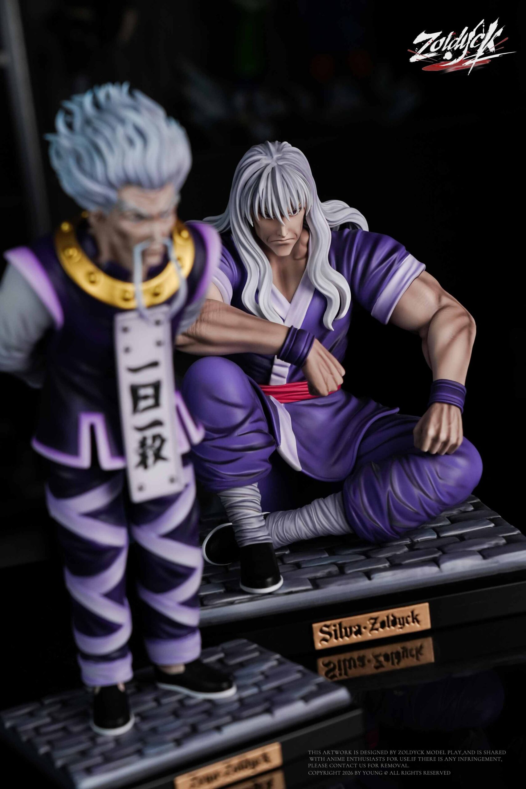 HUNTER×HUNTER Silva Zoldyck & Zeno Zoldyck 16 Scale TOPGK Statue - Zoldyck Studio