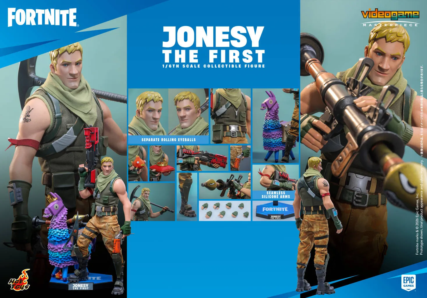 Hot Toys – Fortnite Jonesy The First VGM85 1/6 Scale Figure (Licensed)
