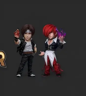 Iori Yagami and Kyo Kusanagi - Power Studio