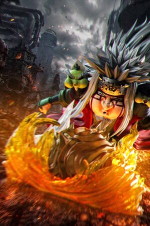 Jump Fifty Luffy Studio - Naruto Naruto Jiraiya & Fukasaku & Shima Statue