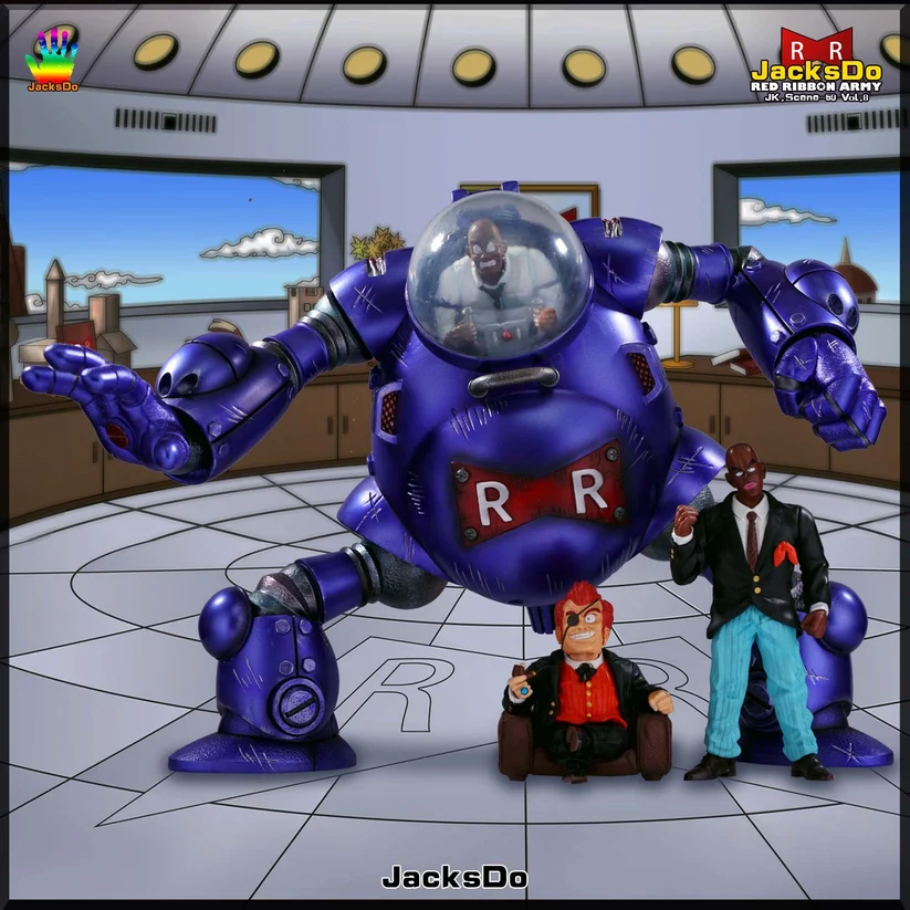 JacksDo – Dragon Ball – Officer Black – Red Ribbon Army Vol. 8 Statue (HG & SHF Scale, Limited Edition) - Image 2