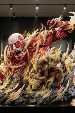 Jiang Xing Studio Attack on Titan Colossal Titan & Armored Titan Statue