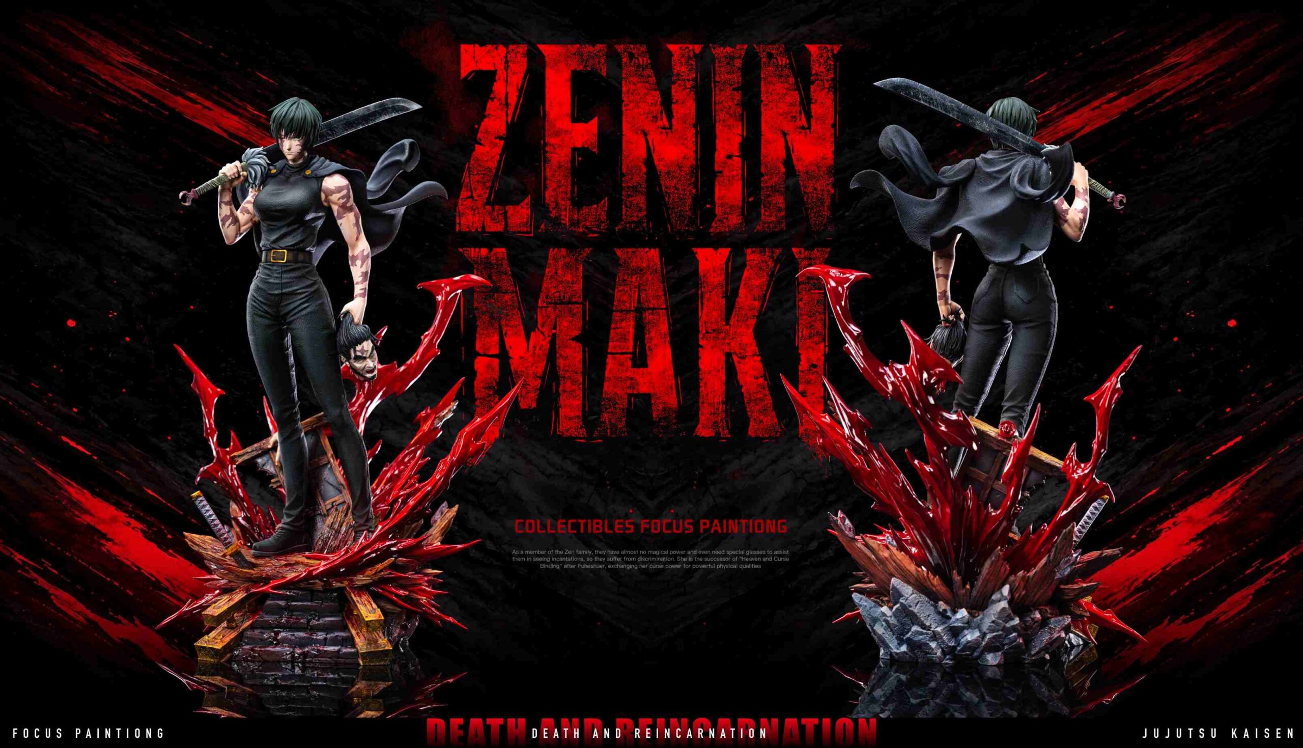 Jujutsu Kaisen Maki Zenin 16 Scale TOPGK Statue-BBA Studio