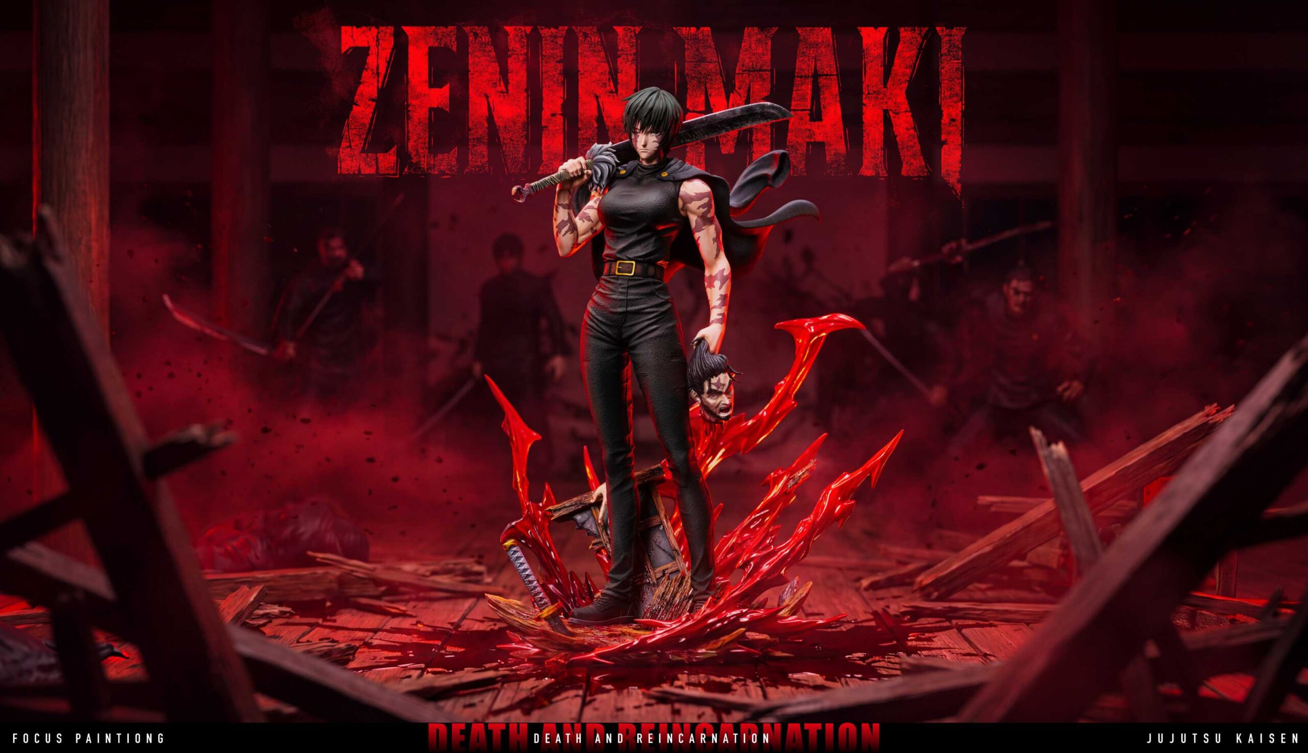 Jujutsu Kaisen Maki Zenin 16 Scale TOPGK Statue-BBA Studio