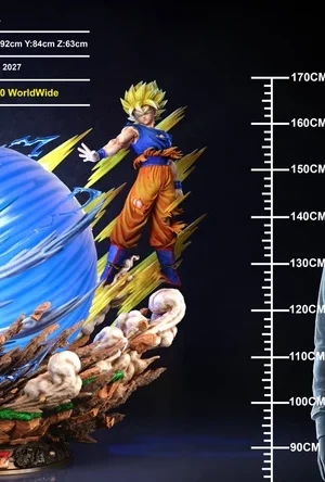 KDC - Dragon Ball - SSJ Goku vs Kid Buu 1/4 Scale TOPGK Limited Statue with LED