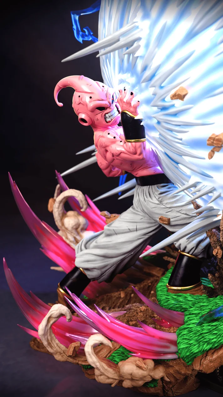 KDC - Dragon Ball - SSJ Goku vs Kid Buu 1/4 Scale TOPGK Limited Statue with LED