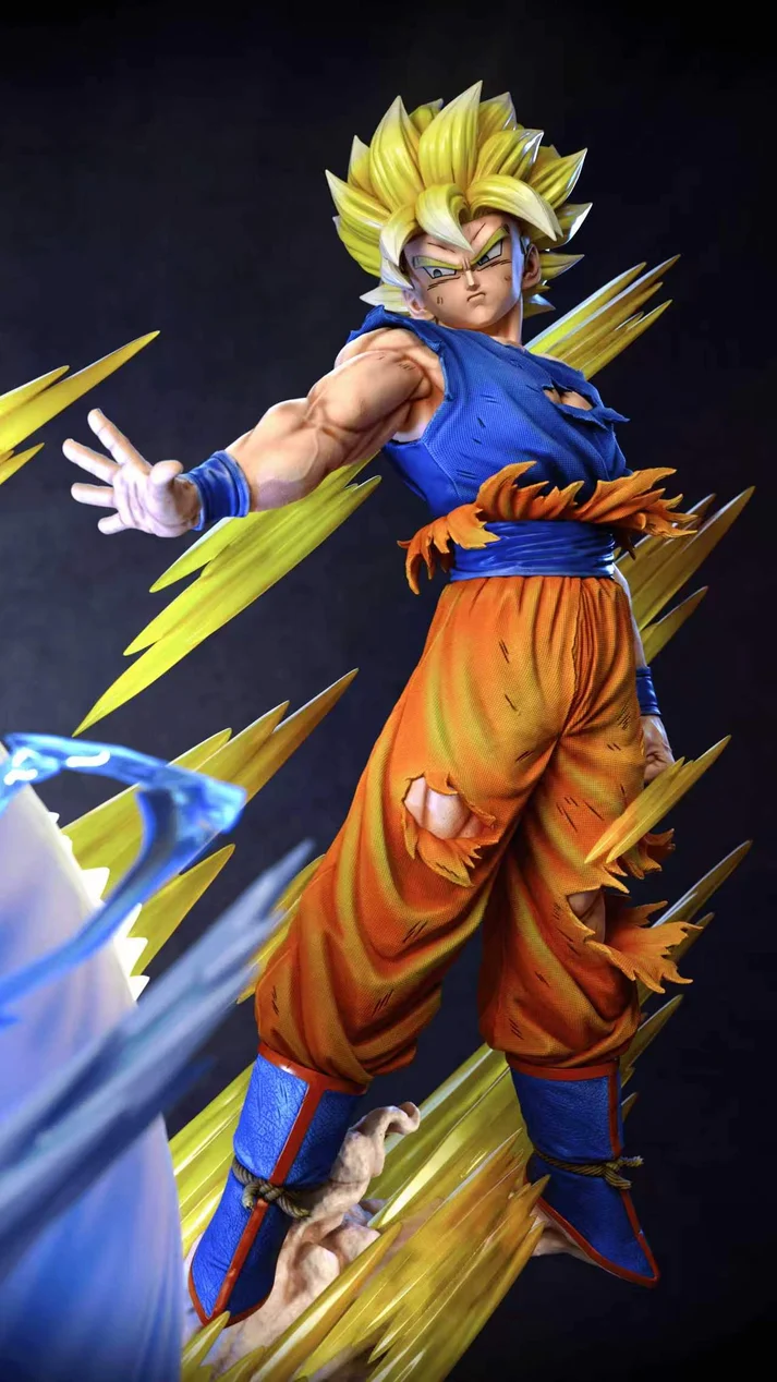 KDC - Dragon Ball - SSJ Goku vs Kid Buu 1/4 Scale TOPGK Limited Statue with LED