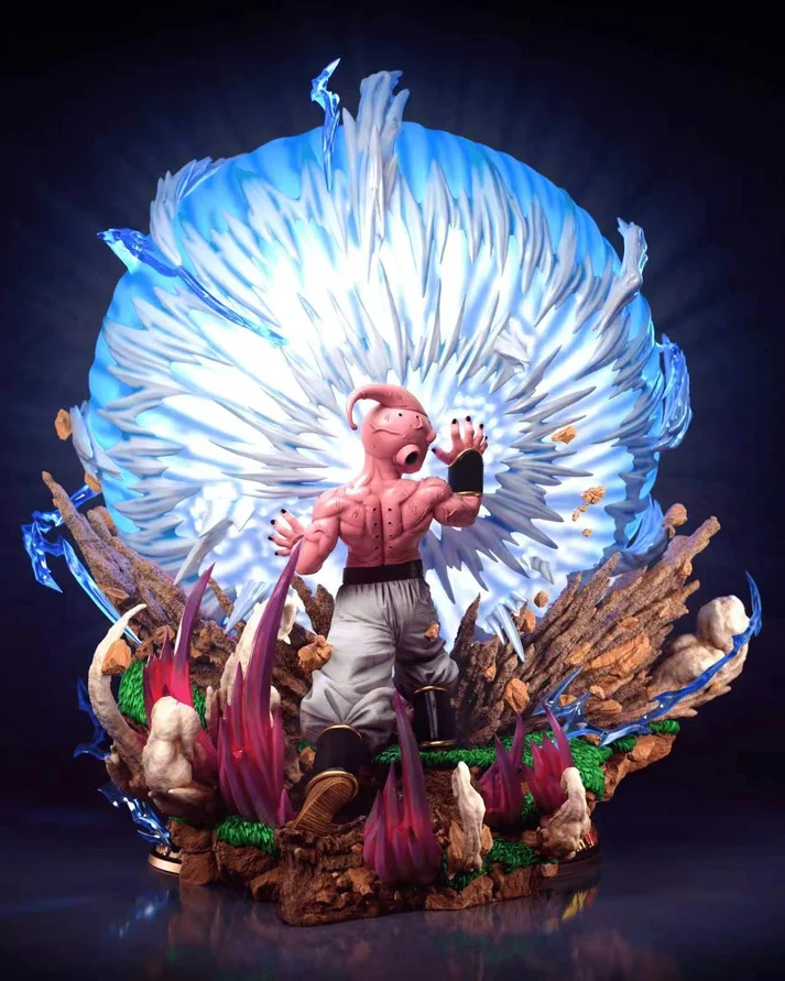 KDC - Dragon Ball - SSJ Goku vs Kid Buu 1/4 Scale TOPGK Limited Statue with LED