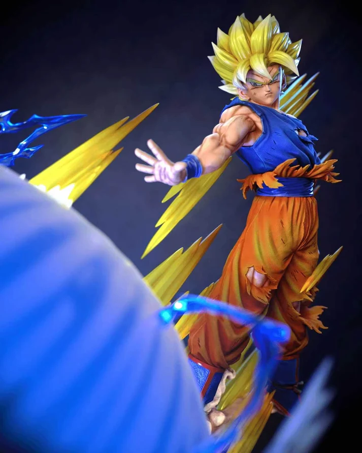 KDC - Dragon Ball - SSJ Goku vs Kid Buu 1/4 Scale TOPGK Limited Statue with LED