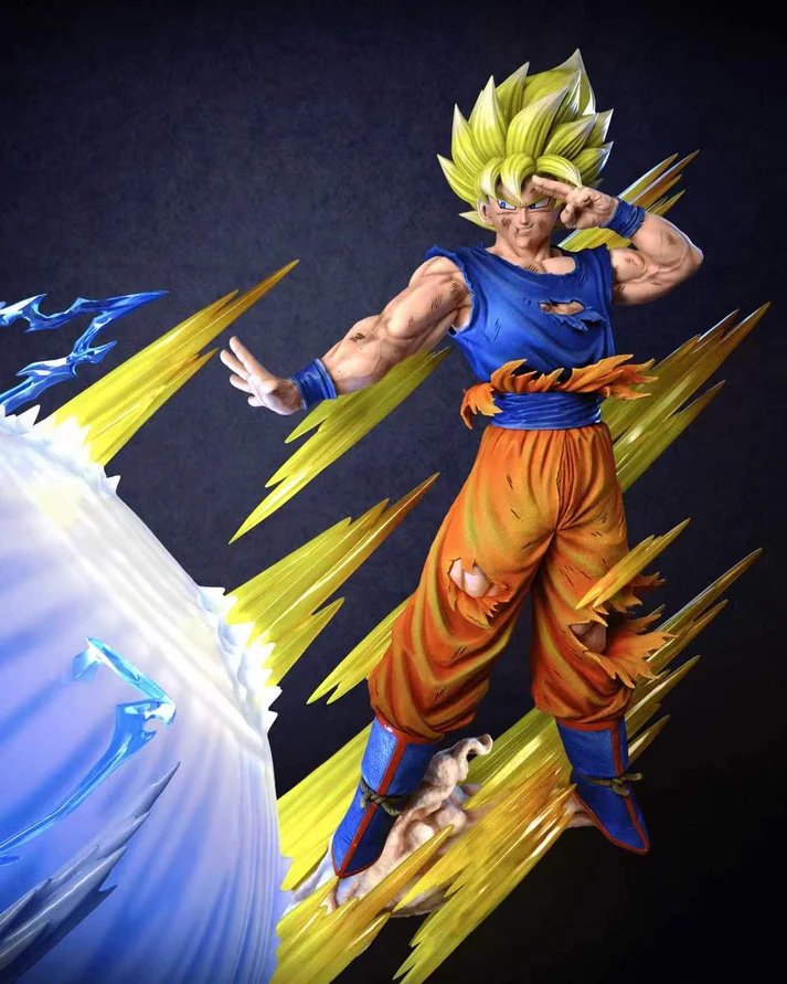 KDC - Dragon Ball - SSJ Goku vs Kid Buu 1/4 Scale TOPGK Limited Statue with LED
