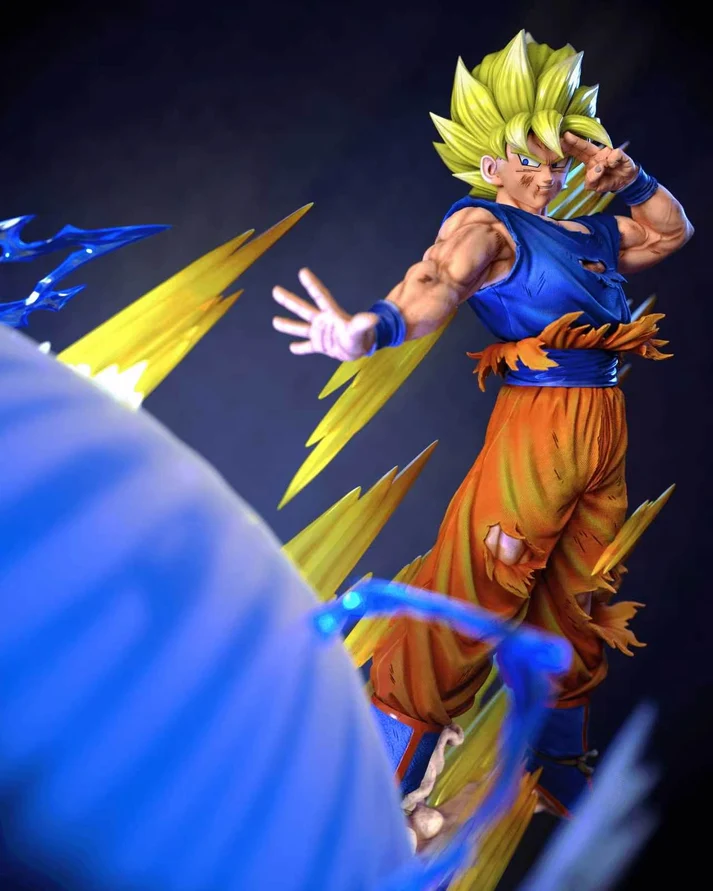 KDC - Dragon Ball - SSJ Goku vs Kid Buu 1/4 Scale TOPGK Limited Statue with LED