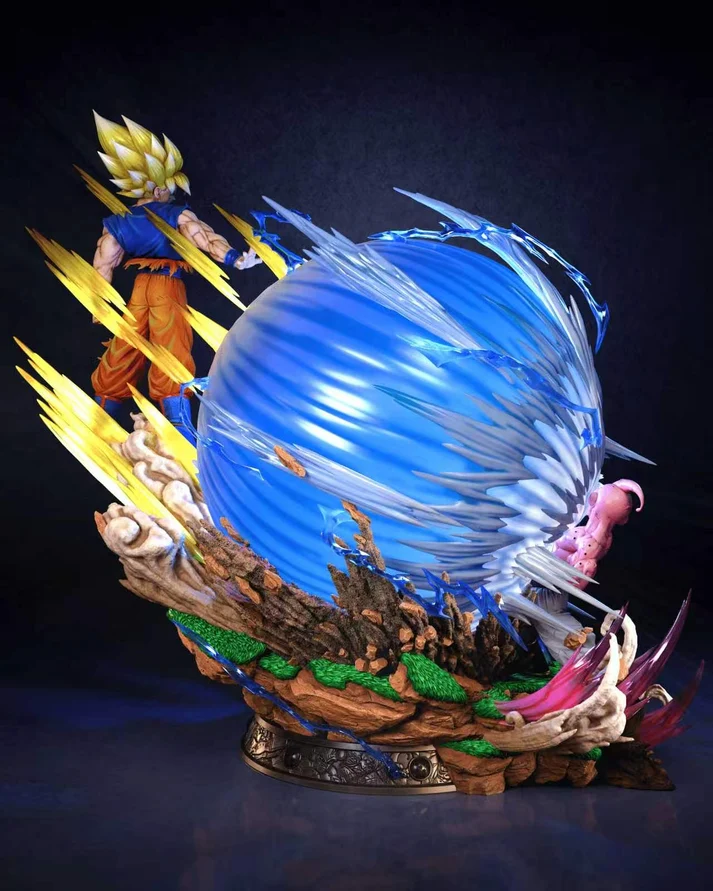 KDC - Dragon Ball - SSJ Goku vs Kid Buu 1/4 Scale TOPGK Limited Statue with LED