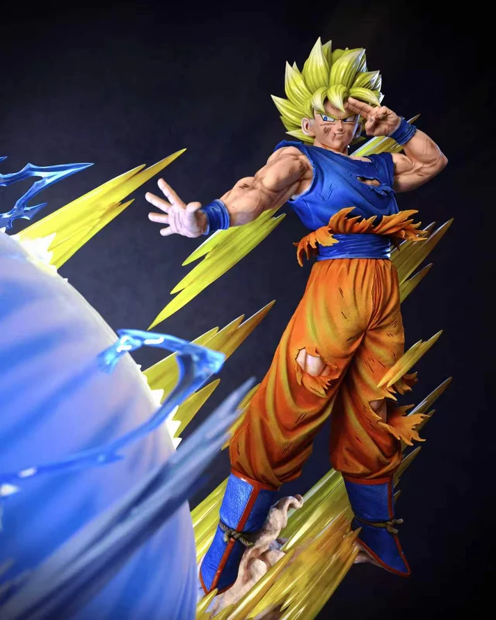 KDC - Dragon Ball - SSJ Goku vs Kid Buu 1/4 Scale TOPGK Limited Statue with LED