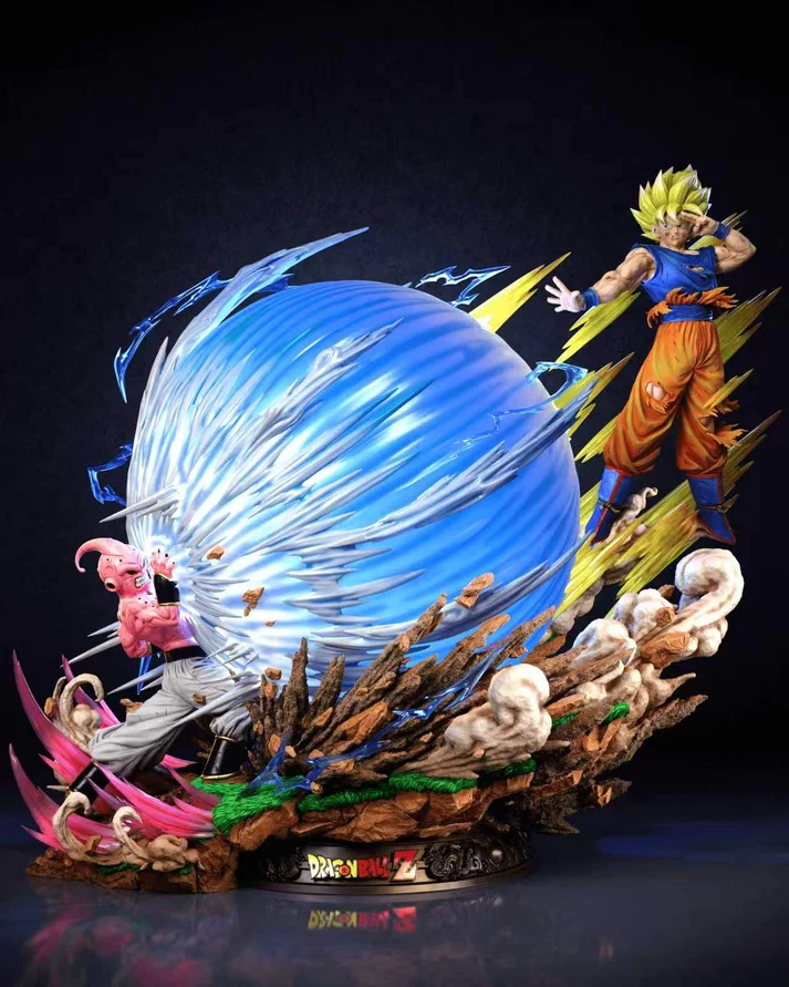 KDC - Dragon Ball - SSJ Goku vs Kid Buu 1/4 Scale TOPGK Limited Statue with LED
