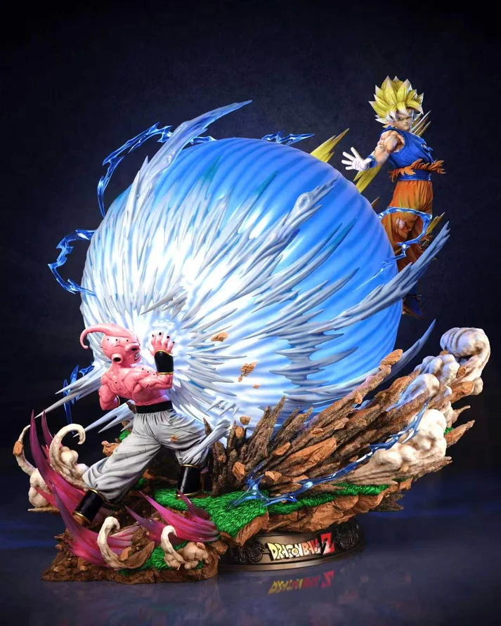 KDC - Dragon Ball - SSJ Goku vs Kid Buu 1/4 Scale TOPGK Limited Statue with LED