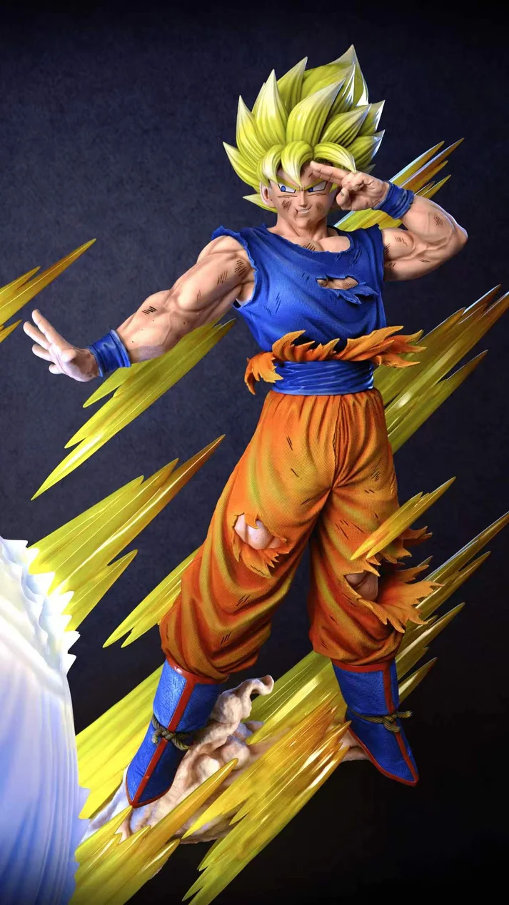 KDC - Dragon Ball - SSJ Goku vs Kid Buu 1/4 Scale TOPGK Limited Statue with LED