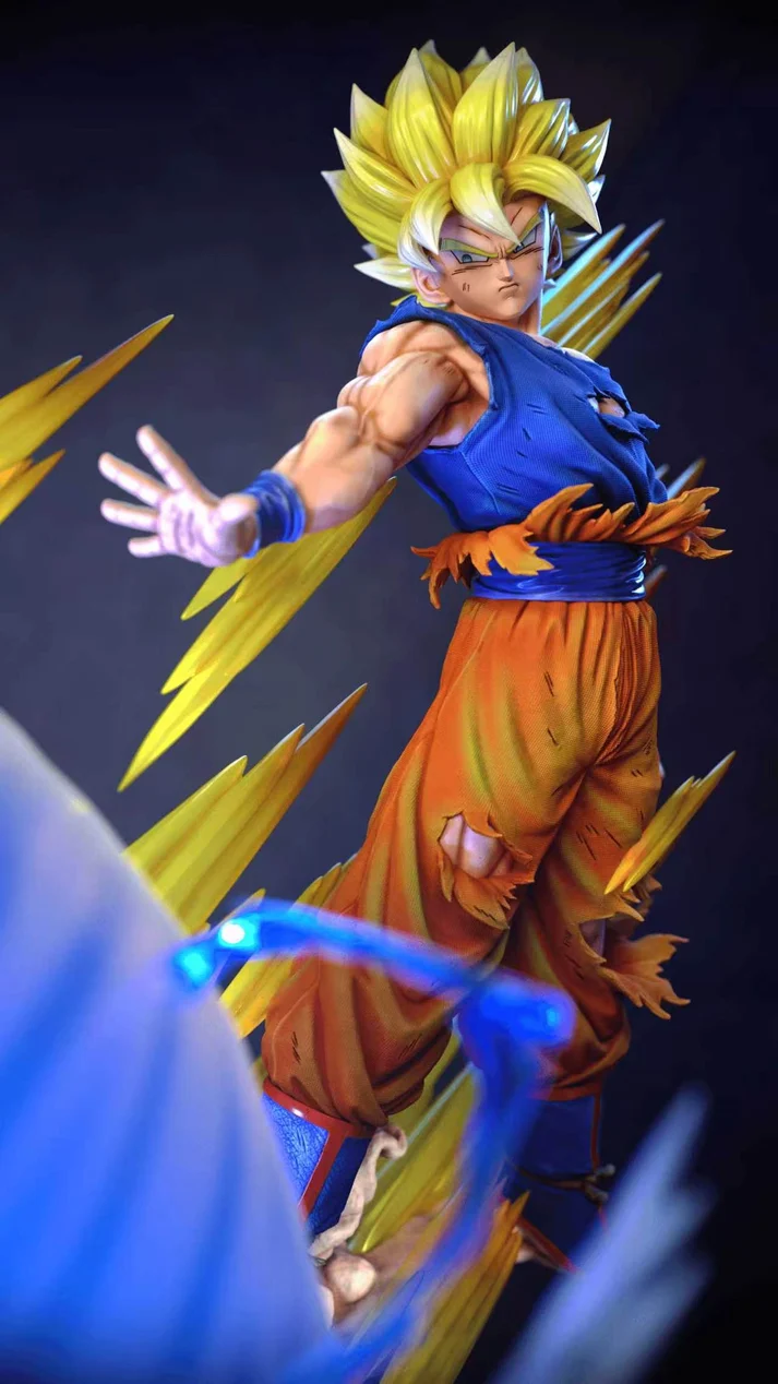 KDC - Dragon Ball - SSJ Goku vs Kid Buu 1/4 Scale TOPGK Limited Statue with LED