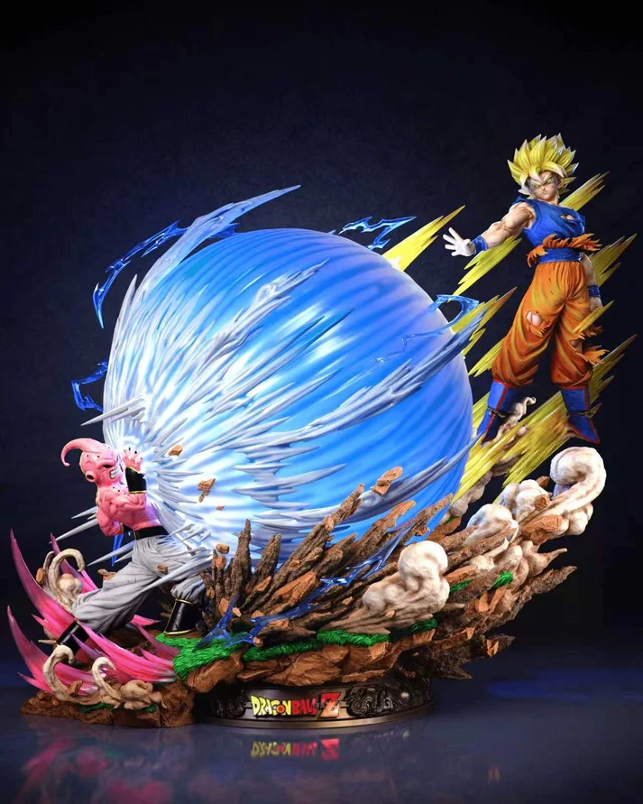 KDC - Dragon Ball - SSJ Goku vs Kid Buu 1/4 Scale TOPGK Limited Statue with LED