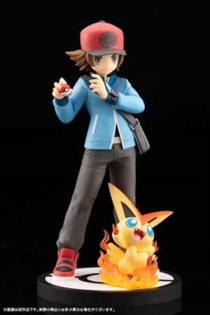 Kotobukiya Pokémon Hilbert & Victini 