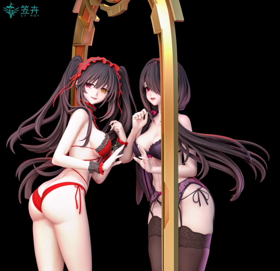 LI HUI Studio Date A Live Tokisaki Kurumi Statue