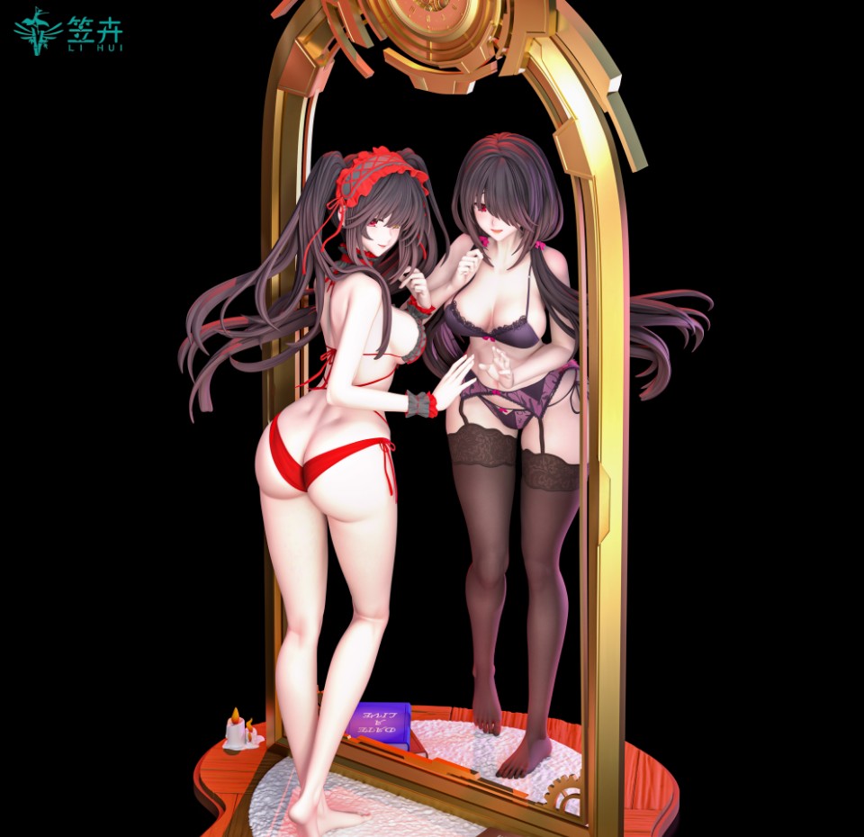 LI HUI Studio Date A Live Tokisaki Kurumi Statue