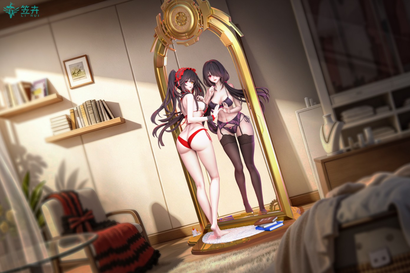 LI HUI Studio Date A Live Tokisaki Kurumi Statue