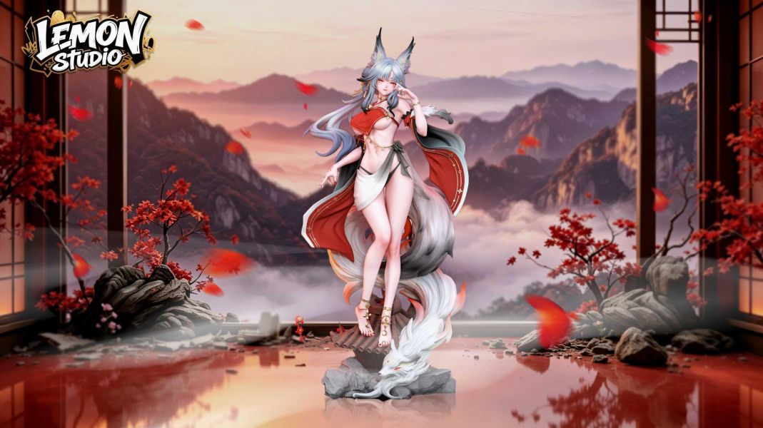 Lemon Studio - Original Character White Haired Fox Lady Xinyue Fox 1/6 & 1/4 Scale TOPGK Limited Edition Resin Statue