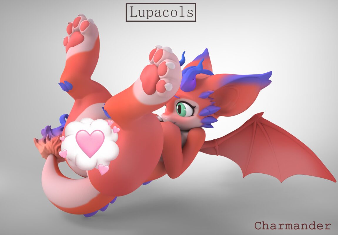 Lupacols Studio Pokémon Charmander Silicone Doll 