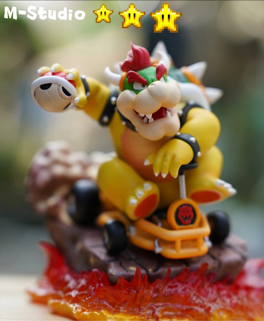 M Studio Mario Kart Bowser Statue
