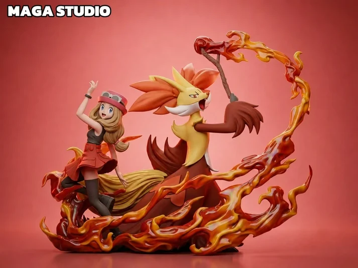 MAGA Studio Pokémon Serena & Delphox TOPGK 1/20 Scale Statue