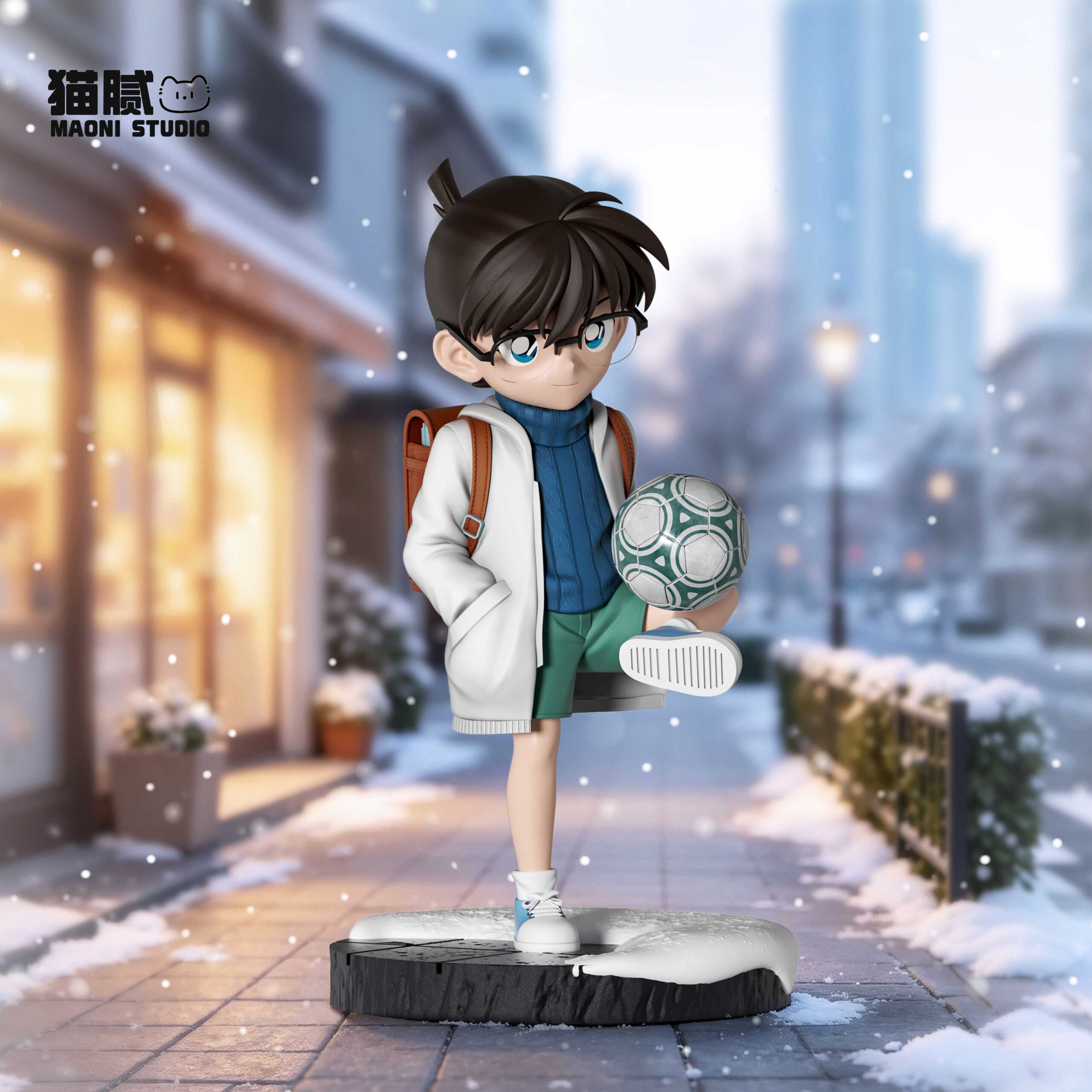MAONI STUDIO Detective Conan Edogawa Conan Statue