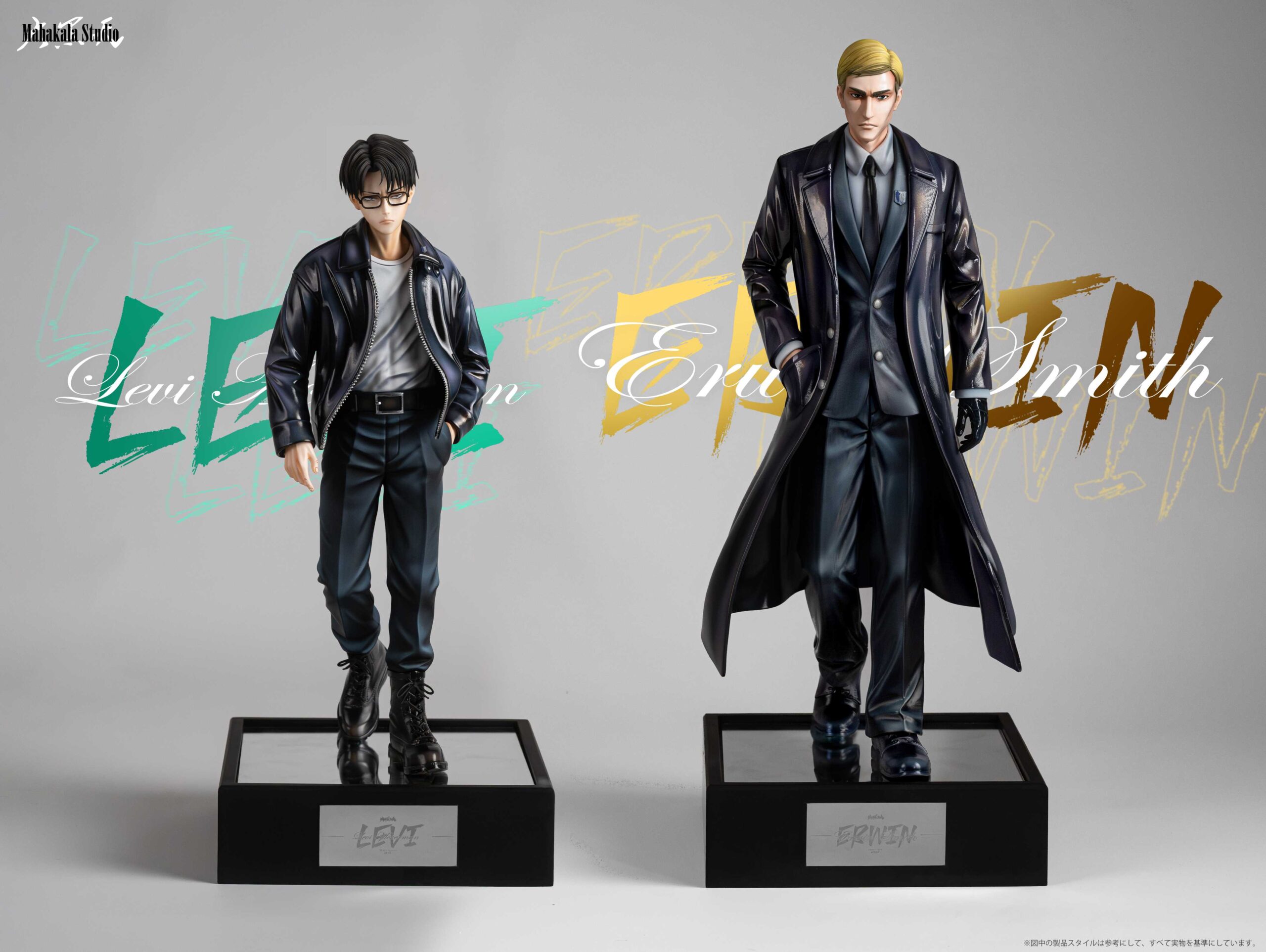 Mahakala Studio Attack on Titan Levi Ackerman & Erwin Smith Statue