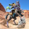 Medicos Entertainment - JoJo's Bizarre Adventure Gyro Zeppeli & Valkyrie Super Action Art Collection Limited Edition Figure(Licensed)