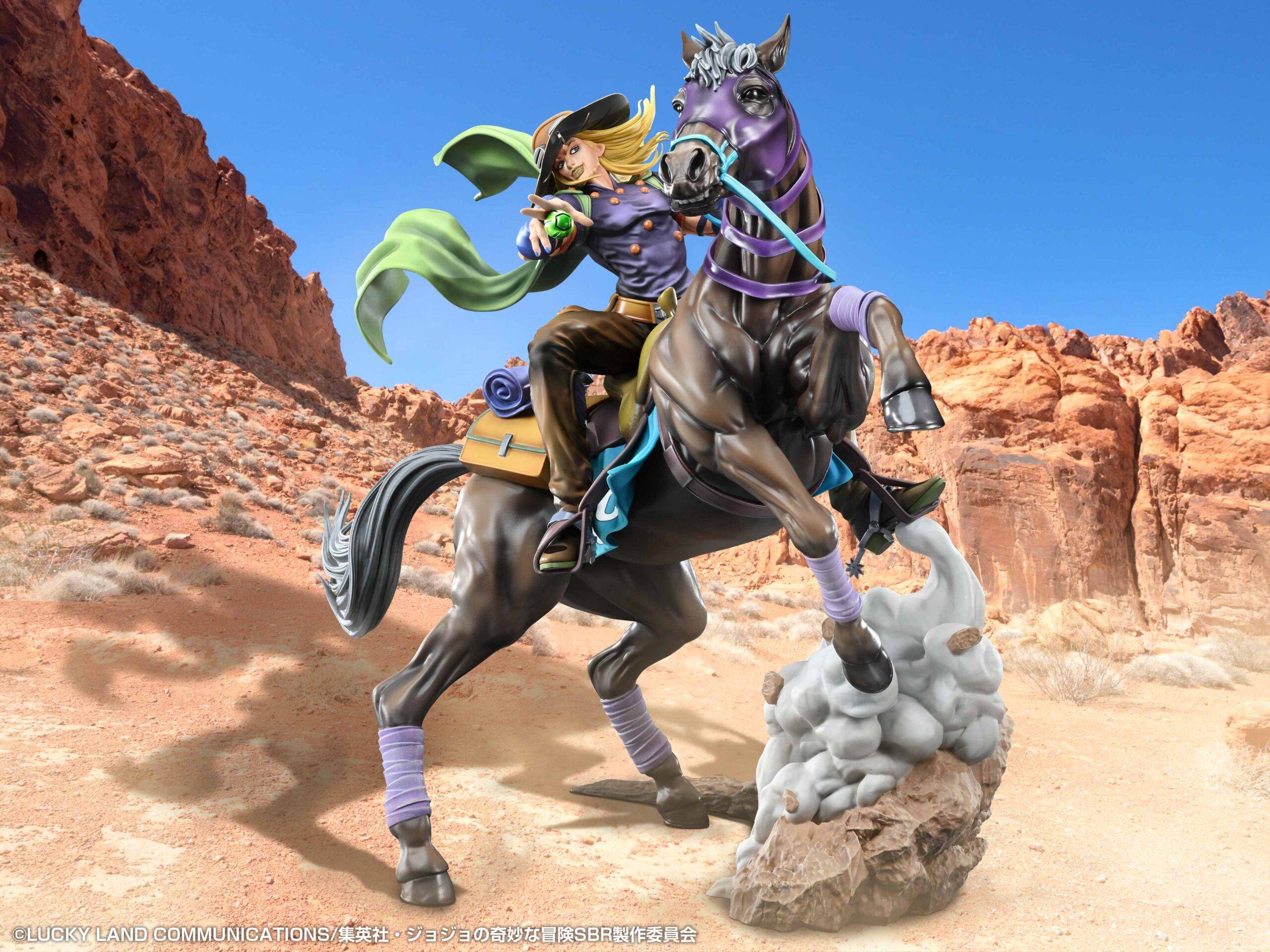 Medicos Entertainment - JoJo's Bizarre Adventure Gyro Zeppeli & Valkyrie Super Action Art Collection Limited Edition Figure(Licensed)