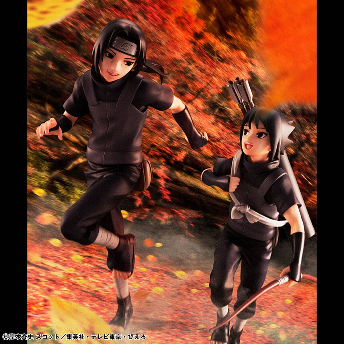 MegaHouse Naruto Shippuden Itachi Uchiha & Sasuke Uchiha Figure