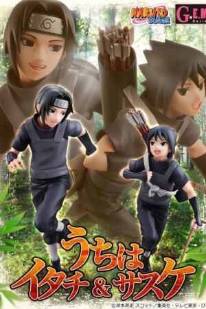 MegaHouse Naruto Shippuden Itachi Uchiha & Sasuke Uchiha Figure