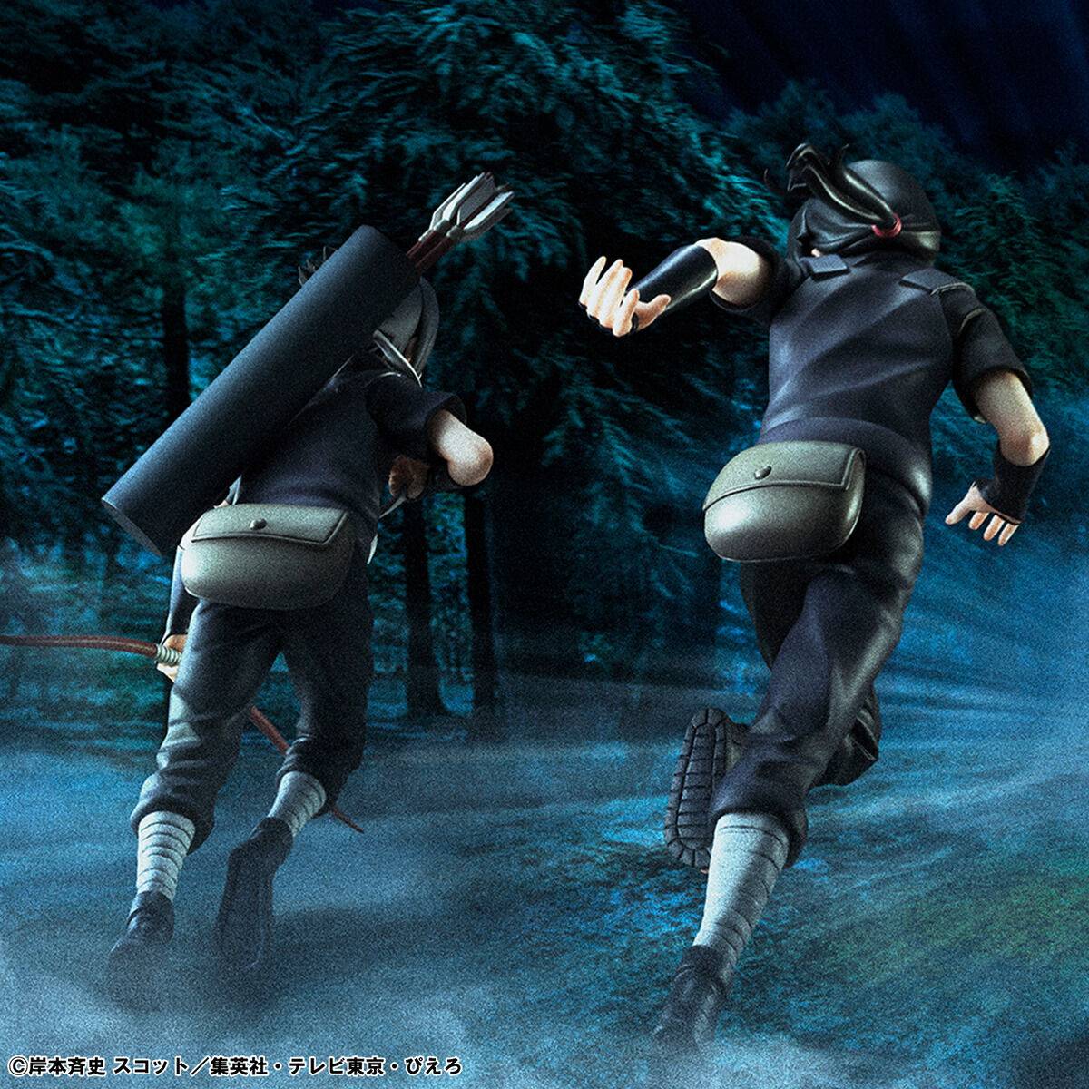 MegaHouse Naruto Shippuden Itachi Uchiha & Sasuke Uchiha Figure