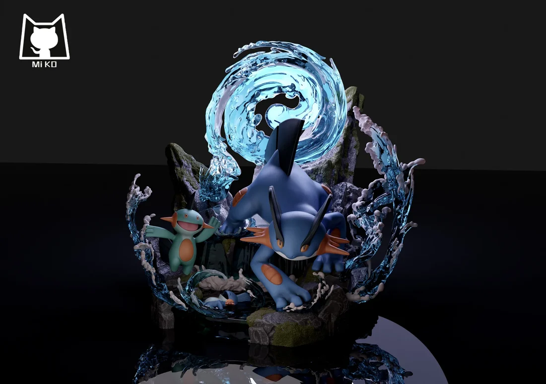 Miko – Pokémon – Swampert – Limited Edition Statue - Image 3