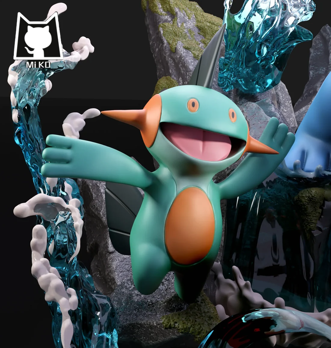 Miko – Pokémon – Swampert – Limited Edition Statue - Image 4