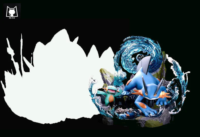 Miko – Pokémon – Swampert – Limited Edition Statue - Image 7