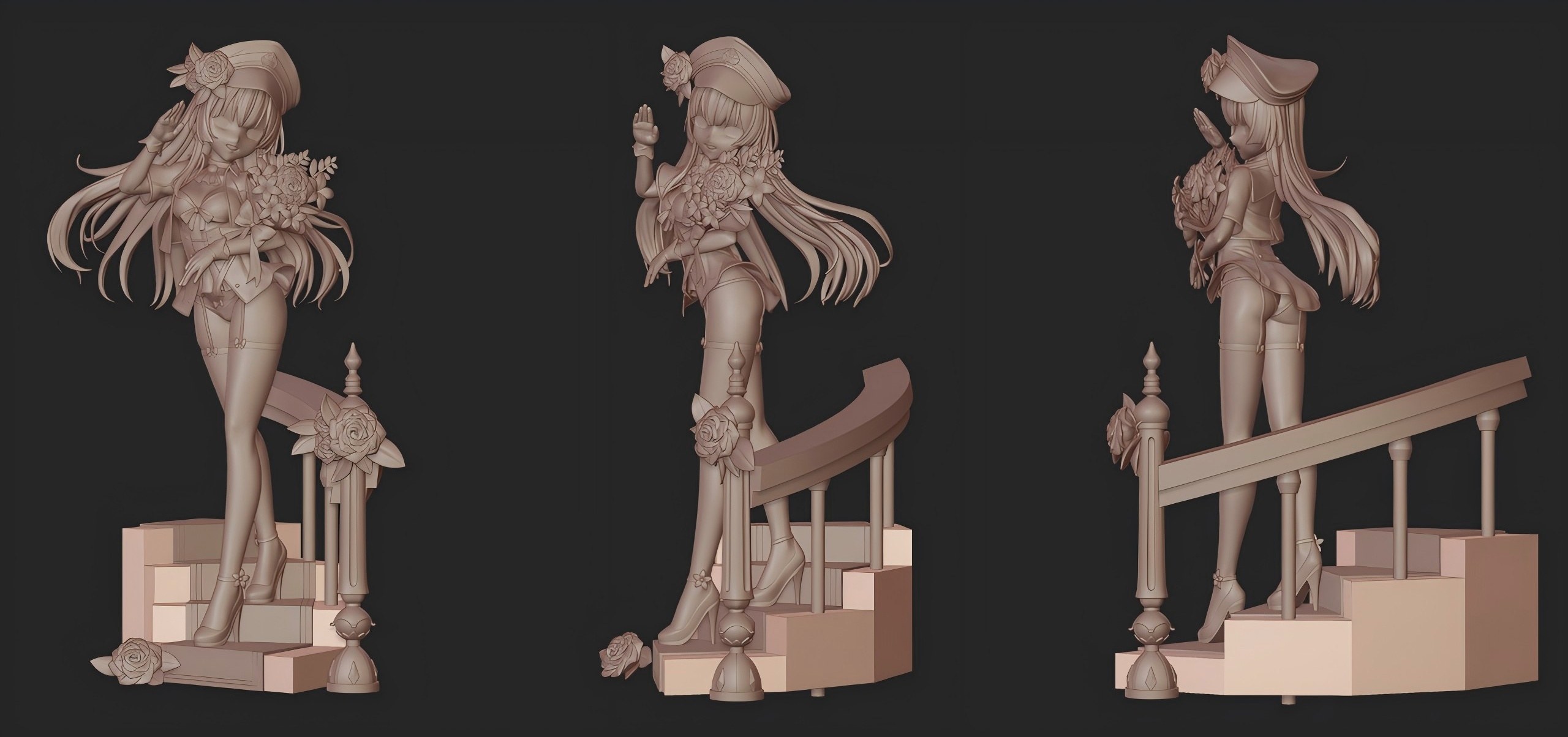 Mint Studio Maitetsu Hachiroku Statue