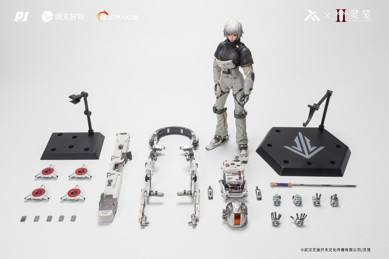 Moki Magic Studio × Ling Cage 1/6 Bai Yuekui action figure with LED Licensed