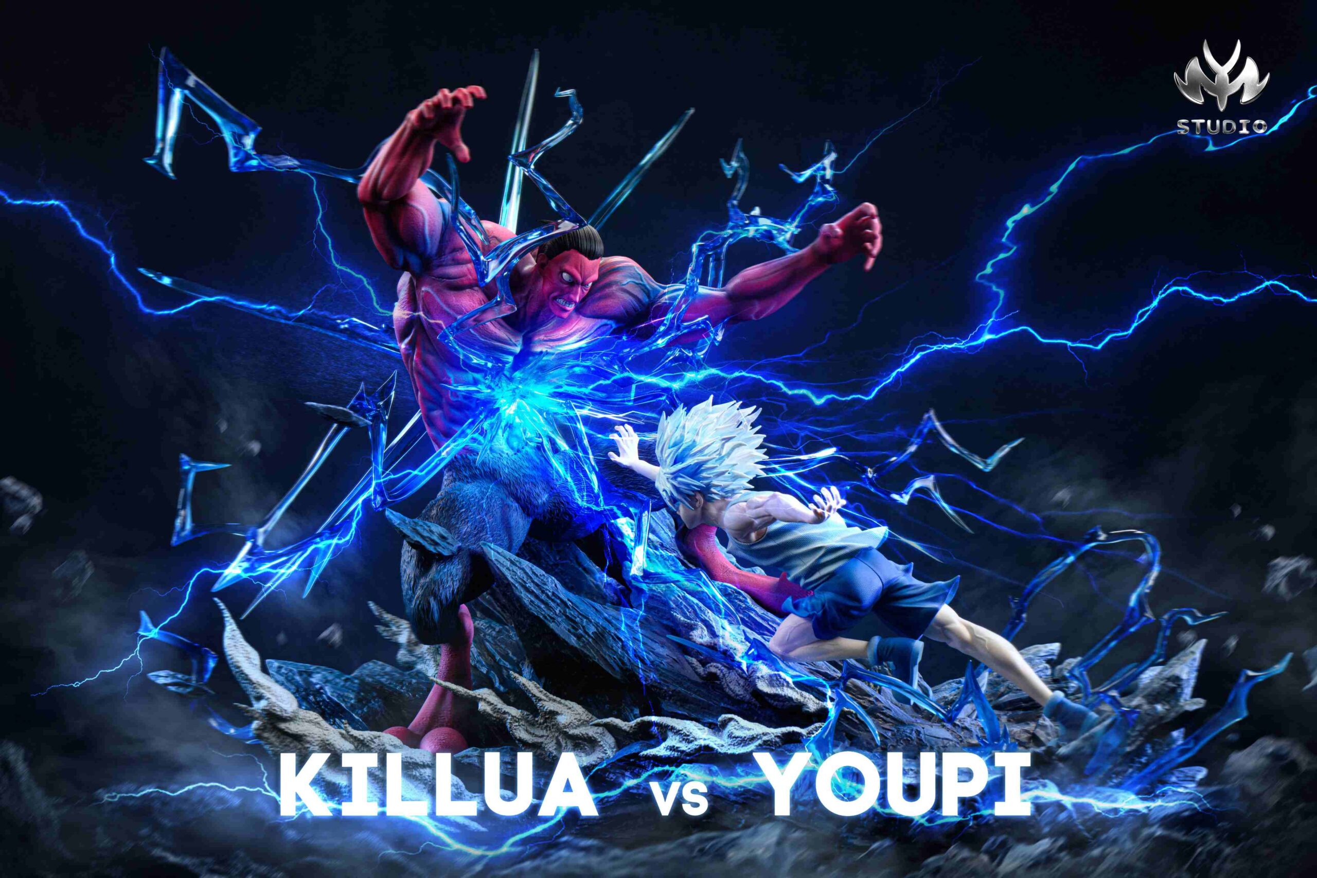 MuYao Studio Hunter × Hunter Killua Zoldyck & Youpi Statue