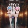 NTR Studio Re:ZERO - Starting Life Rem X Ram Statue