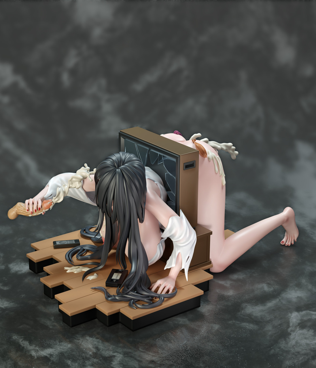 NTR studio The Ring Sadako Statue